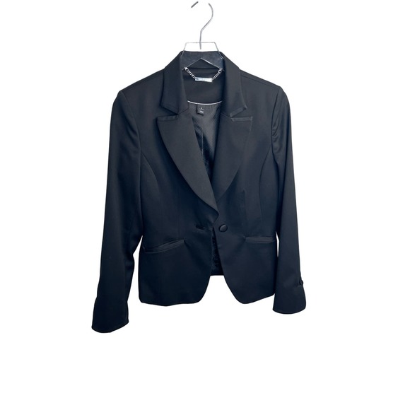White House Black Market Black Tuxedo Jacket Size 6 - Picture 5 of 17